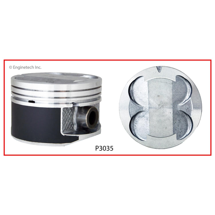 Enginetech P3035(6)STD Engine Piston Set Without Rings for Chrysler Concorde & LHS