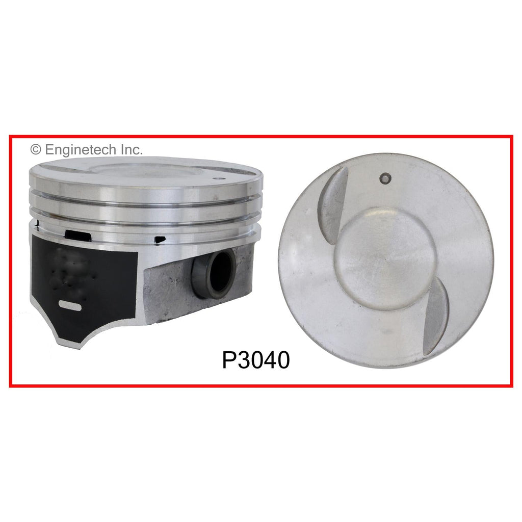 Enginetech P3040(1)040 Engine Single Piston - Without Rings for Chevy C1500 and C2500