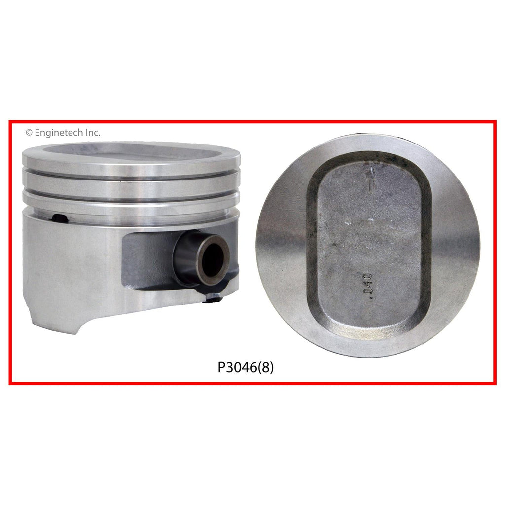 Enginetech P3046(8)040 Engine Piston Set Without Rings for Ford Broncos (1978-1987)