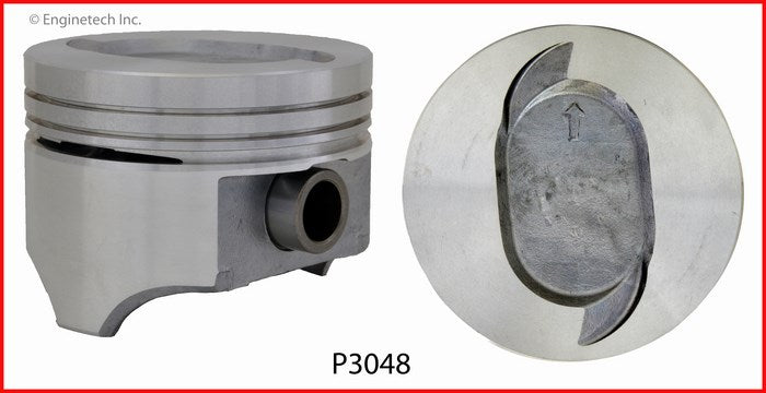 Enginetech P3048(8)060 Engine Piston Set Without Rings for Ford F-250 and F-350 (1992-1997)