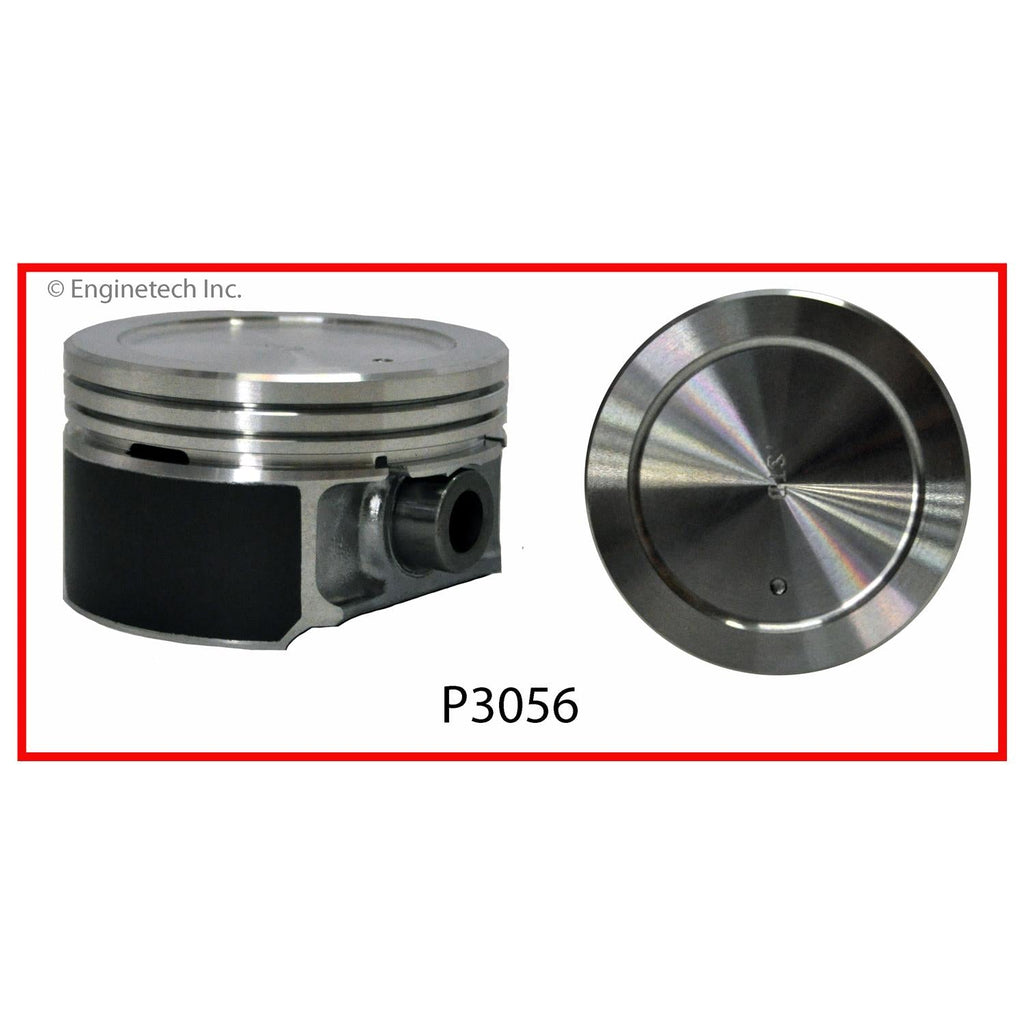Enginetech P3056(1)STD Engine Single Piston Without Rings for Select Isuzu and Chevrolet Models