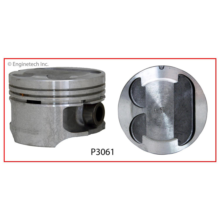 Enginetech P3061(4)STD Engine Piston Set Without Rings for Ford Contour and Mercury Mystique