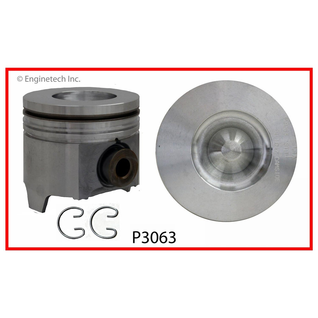 Enginetech P3063(1)STD Single Engine Piston Without Rings
