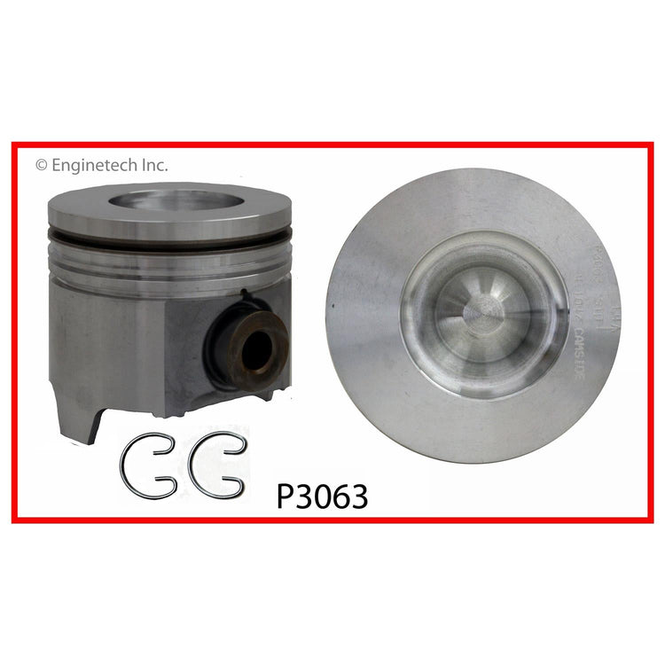 Enginetech P3063(1)STD Single Engine Piston Without Rings