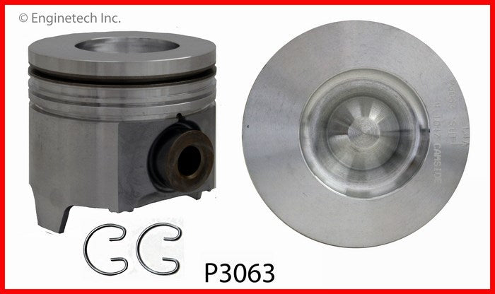 Enginetech P3063(8)030 Engine Piston Set Without Rings for Domestic and Import Engines