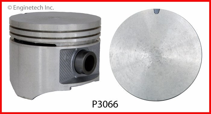 Enginetech P3066(8)030 Engine Piston Set Without Rings for 1972-1974 Chrysler and Dodge Models
