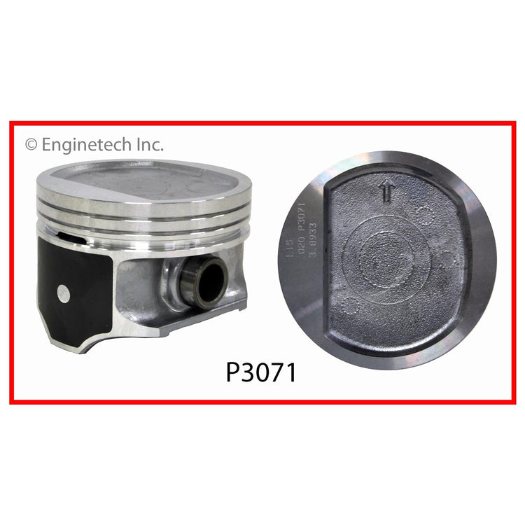 Enginetech P3071(1)040 Engine Single Piston – Without Rings for Jeep and Dodge Vehicles