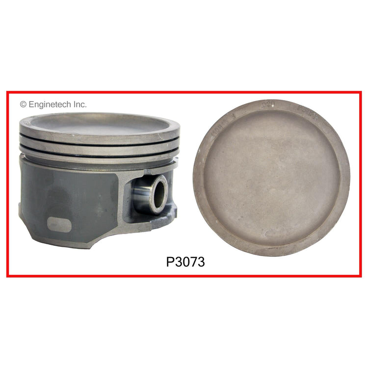 Enginetech P3073(1)STD Single Piston Engine Part for Select 2004-2005 GM Vehicles