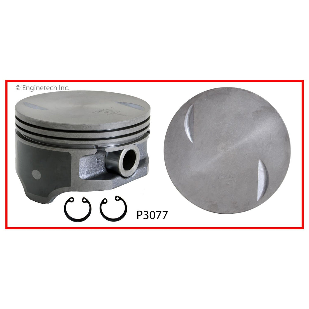 Enginetech P3077(1)020 Engine Single Piston Without Rings for Chevy Silverado & GMC Sierra 2004-2007
