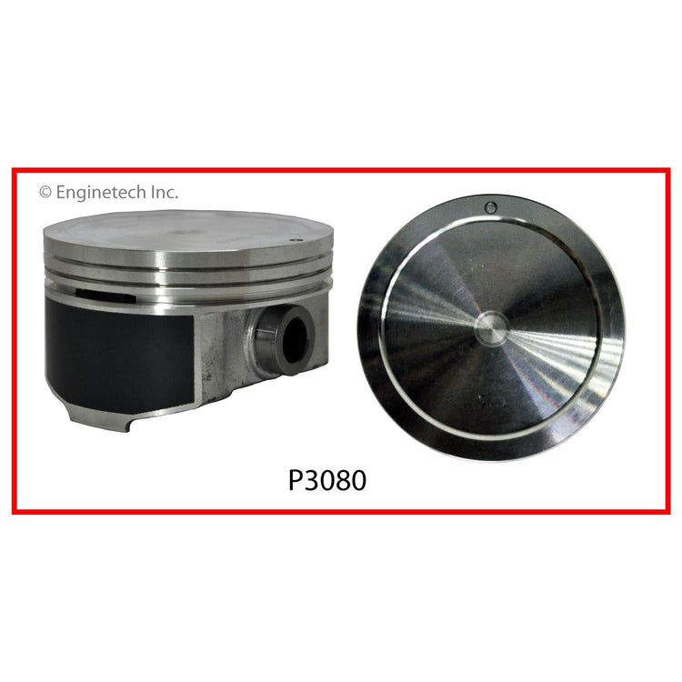 Enginetech P3080(1)STD Engine Single Piston Without Rings for Cadillac Escalade and Hummer H2