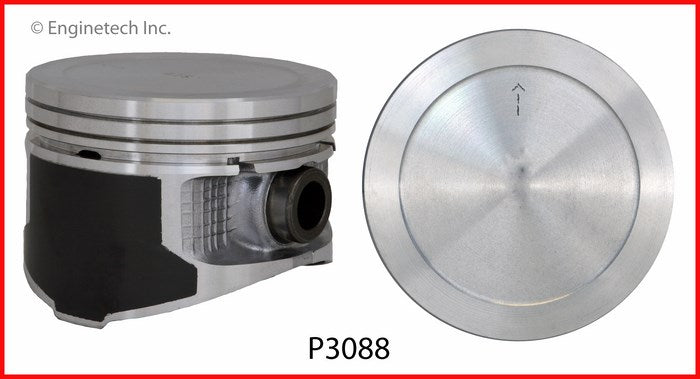 Enginetech P3088(4).50 Engine Piston Set Without Rings for Dodge Neon and Chrysler Cirrus