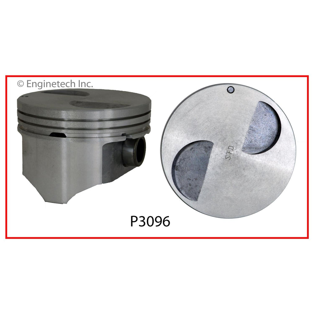 Enginetech P3096(1)STD Engine Single Piston Without Rings for Mazda B2300 and Ford Ranger