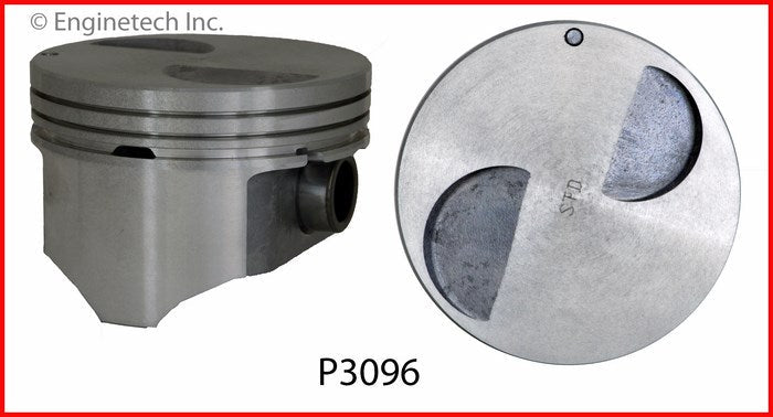 Enginetech P3096(4)STD Engine Piston Set Without Rings for 1995-1997 Ford Ranger