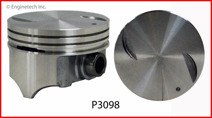 Enginetech P3098(8)040 Engine Piston Set Without Rings for Chevrolet C2500 and C3500 (1996-2000)