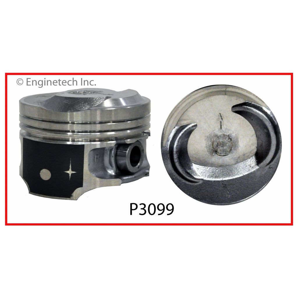 Enginetech P3099(1).50 Engine Single Piston – Without Rings for Ford Vehicles