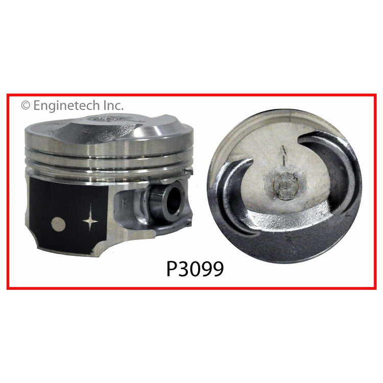 Enginetech P3099(1).50 Engine Single Piston – Without Rings for Ford Vehicles