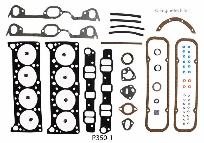 Enginetech P350-1 Engine Full Gasket Set for Pontiac Vehicles