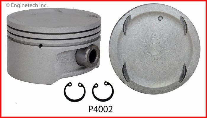 Enginetech P4002(6).50 Engine Piston Set Without Rings for Hyundai and Kia Models