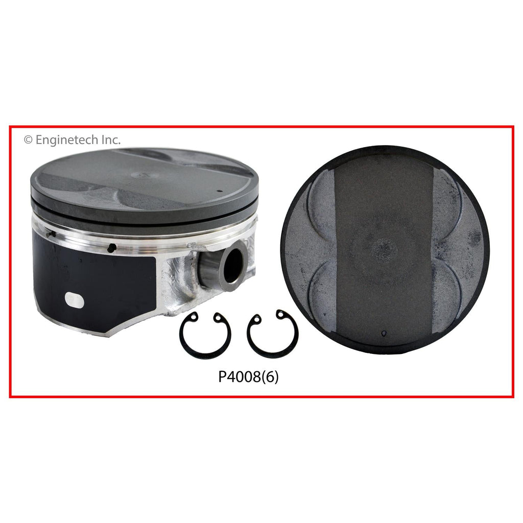 Enginetech Piston Set Without Rings for Infiniti and Nissan 2004-2005 Models