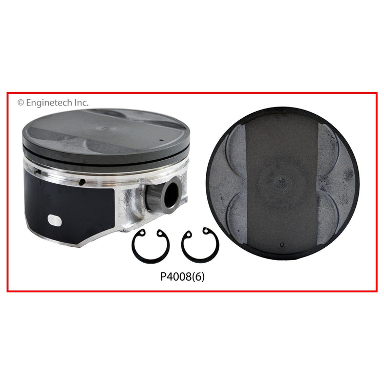 Enginetech Piston Set Without Rings for Infiniti and Nissan 2004-2005 Models