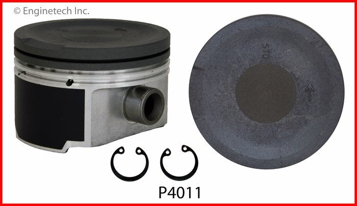 Enginetech P4011(4)STD Engine Piston Set Without Rings for 2004-2005 Audi and Volkswagen Models