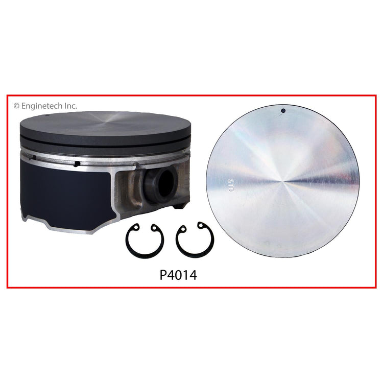 Enginetech P4014(6).50 Engine Piston Set Without Rings for Nissan Pathfinder and Infiniti QX4