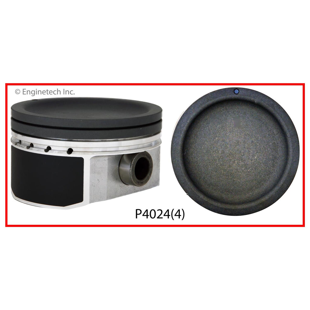 Enginetech P4024(4)STD Engine Piston Set Without Rings for Suzuki Aerio (2004-2007)