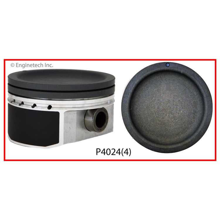 Enginetech P4024(4).50 Engine Piston Set Without Rings for Suzuki Aerio (2004-2007)