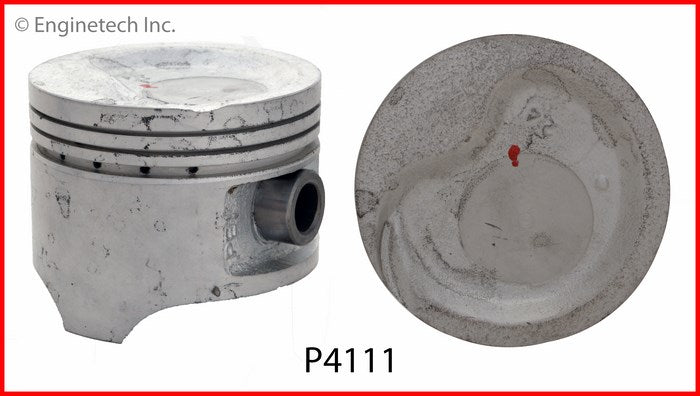 Enginetech P4111(4)STD Engine Piston Set Without Rings for Honda Civic and Wagovan