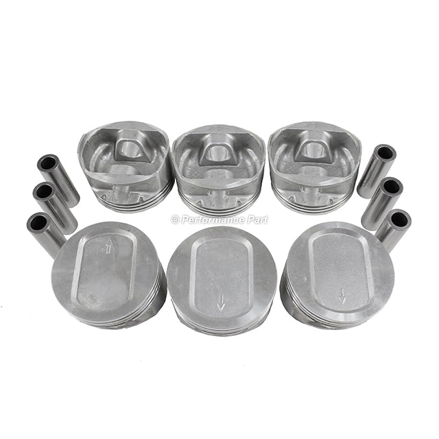 Pistons w/ Rings for 97-08 Ford 4.2L V6 OHV 12v