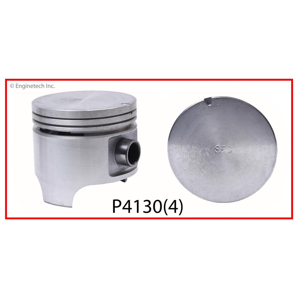 Enginetech P4130(4).50 Engine Piston Set Without Rings for Mazda and Ford