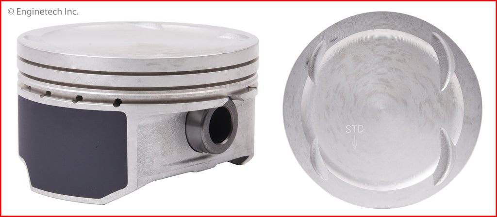 Enginetech P4163(4).50 Engine Piston Set Without Rings for Hyundai Vehicles