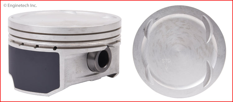 Enginetech P4163(4)STD Engine Piston Set Without Rings for Hyundai Tucson, Santa Fe, Sonata (2012-2011)