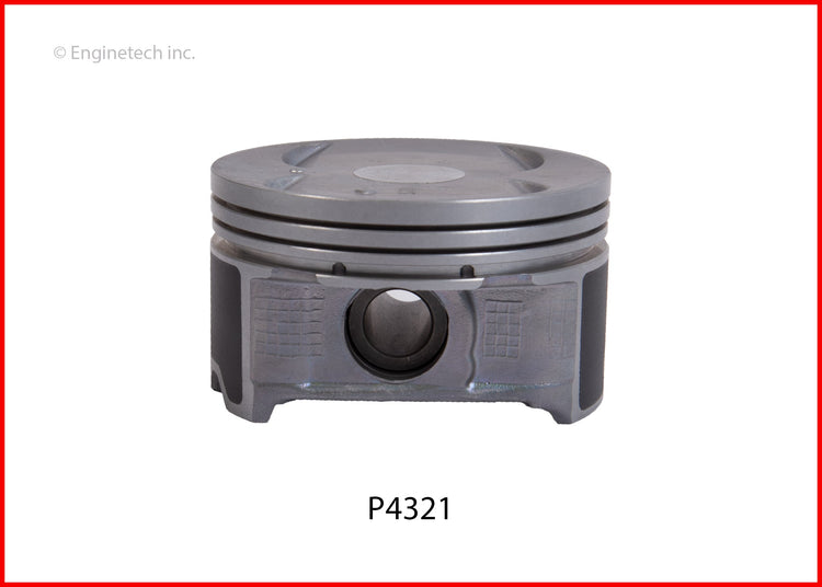 Enginetech P4321(6).50 Engine Piston Set Without Rings for Honda Accords and Ridgelines
