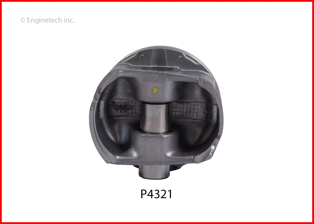 Enginetech P4321(6).50 Engine Piston Set Without Rings for Honda Accords and Ridgelines