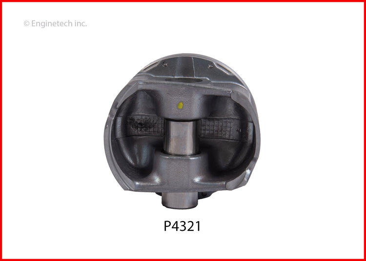 Enginetech P4321(6).50 Engine Piston Set Without Rings for Honda Accords and Ridgelines
