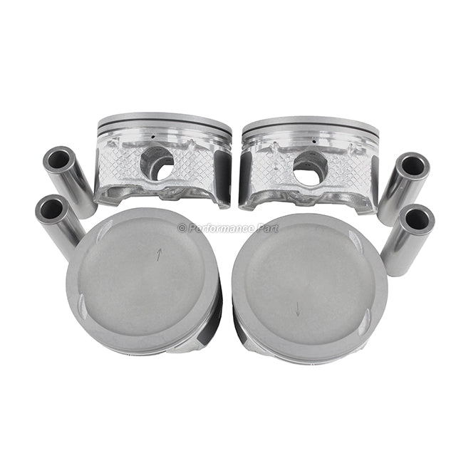 Pistons w/ Rings for 03-10 Ford Mazda 3 2.3L L4 DOHC 16v