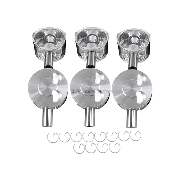 Pistons w/ Rings for 97-02 Mazda 2.3L V6 DOHC 24v