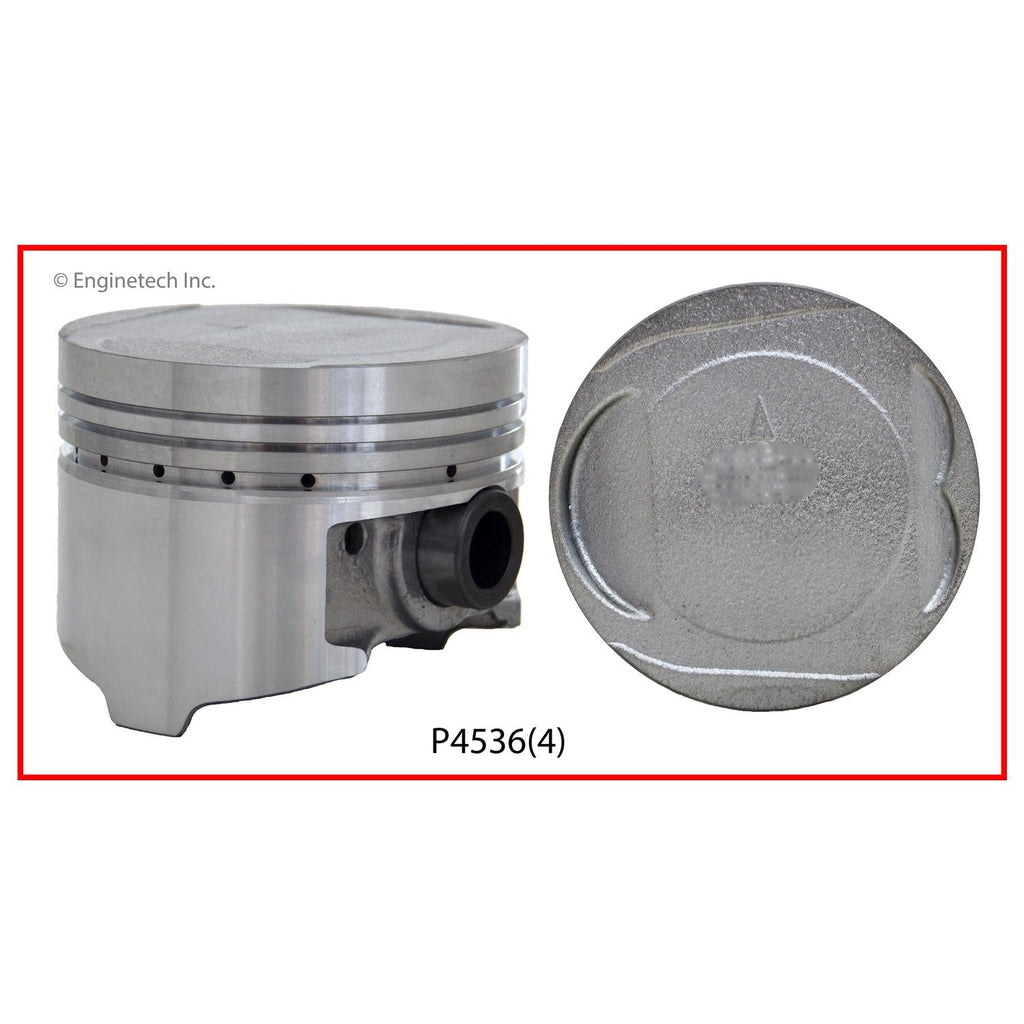 Enginetech P4536(4).50 Engine Piston Set Without Rings for Mitsubishi Mighty Max 1993-1996