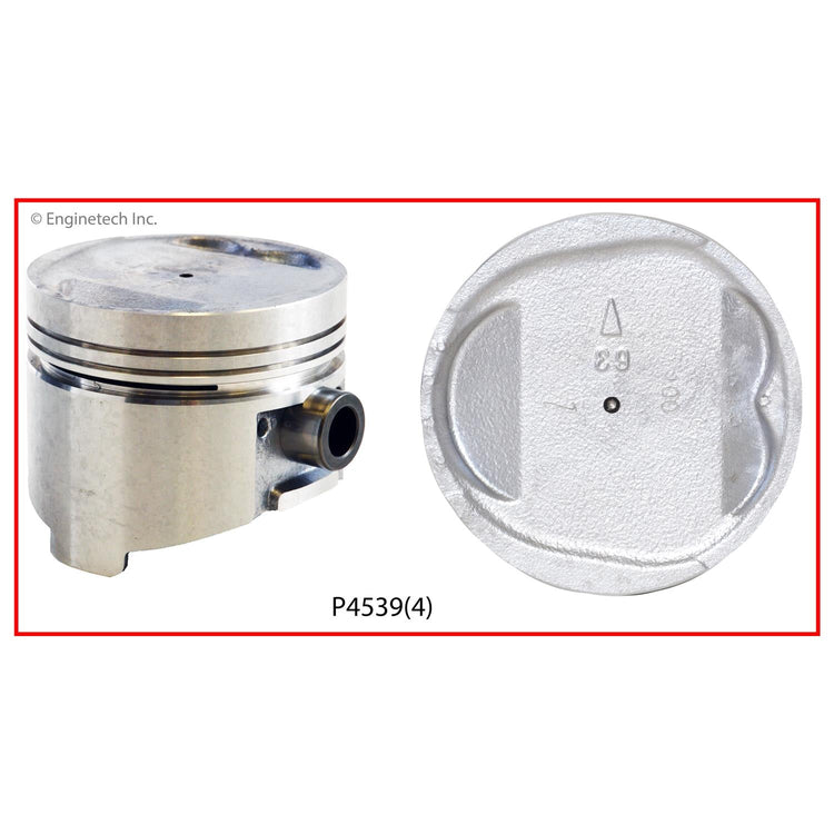 Enginetech P4539(4).50 Engine Piston Set Without Rings for Dodge and Plymouth Models