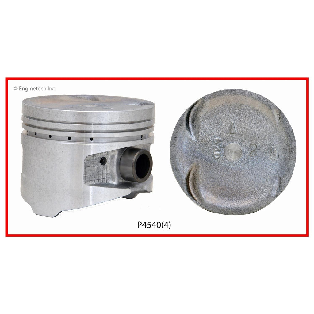 Enginetech P4540(4).50 Engine Piston Set Without Rings for Mitsubishi Galant