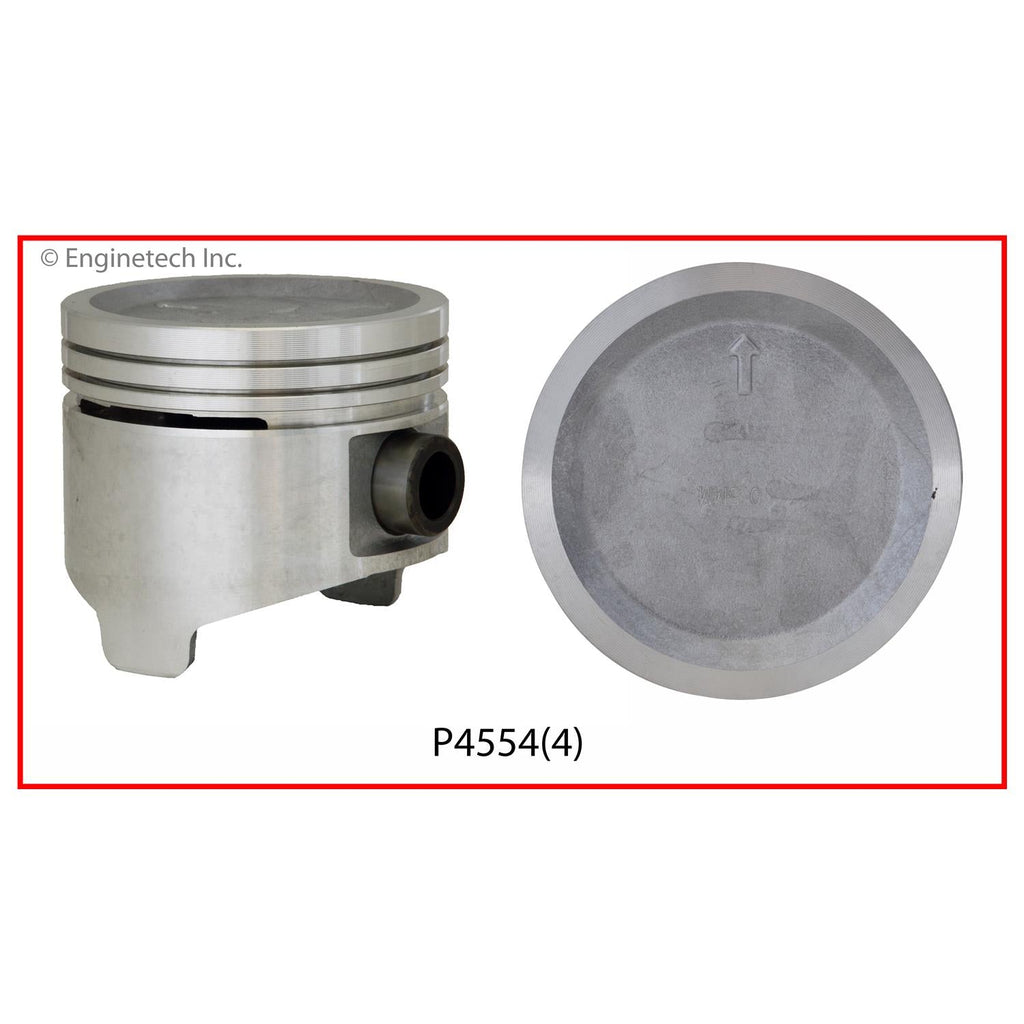 Enginetech P4554(1).50 Engine Single Piston for 1988-1989 Isuzu Impulse