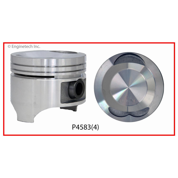 Enginetech P4583(4).50 Engine Piston Set Without Rings for Mazda B2200 (1987-1993)