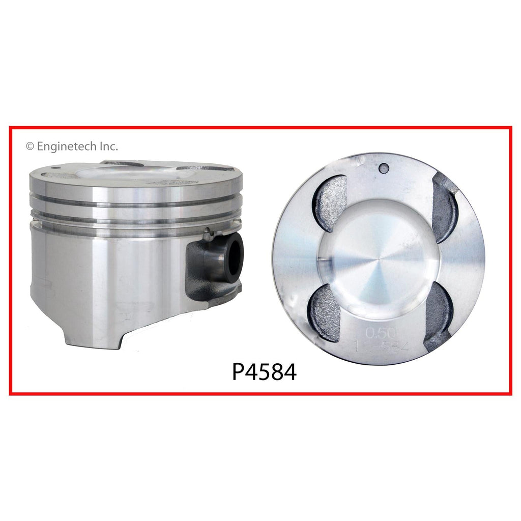 Enginetech P4584(4).50 Engine Piston Set Without Rings for Mazda Protege (1990-1994)
