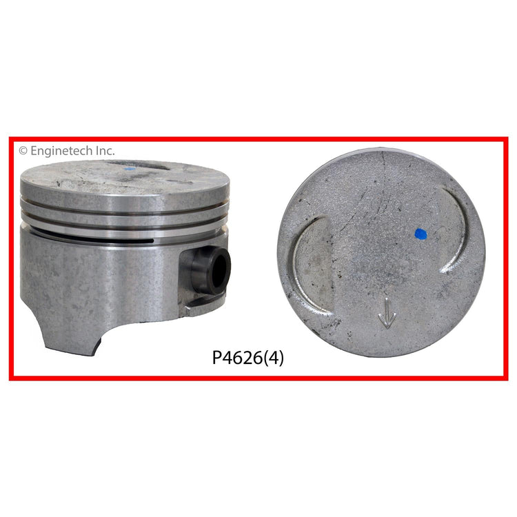 Enginetech P4626(4).50 Engine Piston Set Without Rings for Suzuki Samurai and Swift