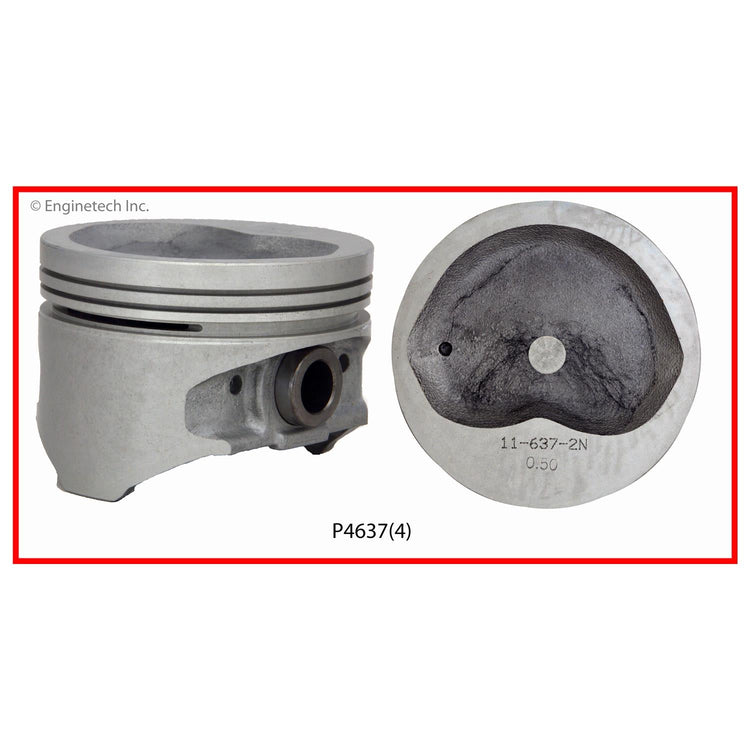 Enginetech Piston Set Without Rings for Toyota Vans (1986-1989)