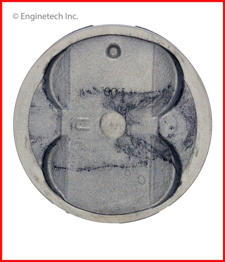 Enginetech P4649(4).50 Engine Piston Set Without Rings for Toyota Corolla & MR2
