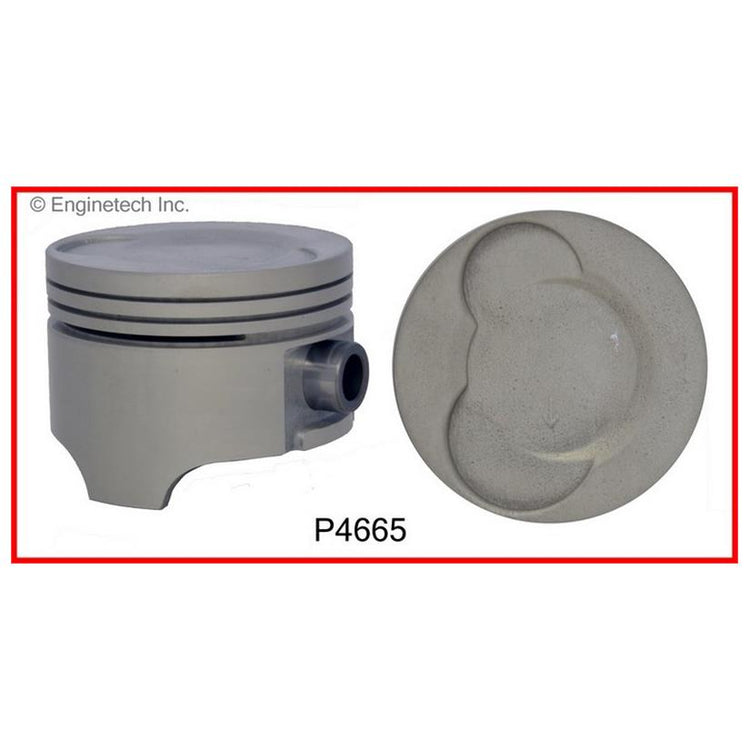 Enginetech P4665(3)STD Engine Piston Set Without Rings for Chevrolet and Geo Metro