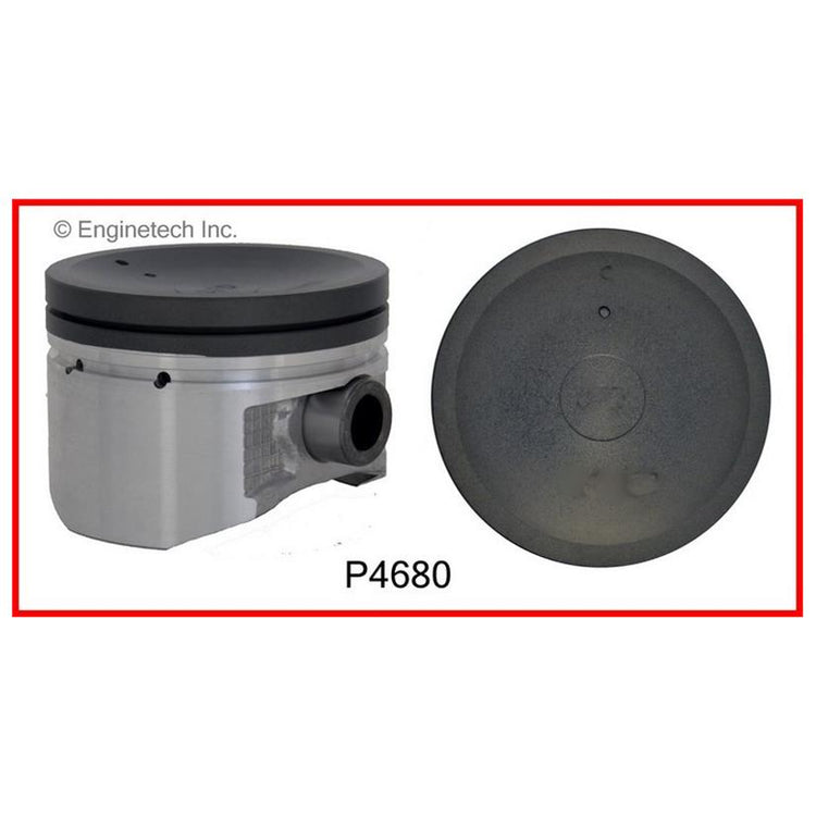 Enginetech P4680(4)STD Engine Piston Set Without Rings for Nissan 200SX & Sentra