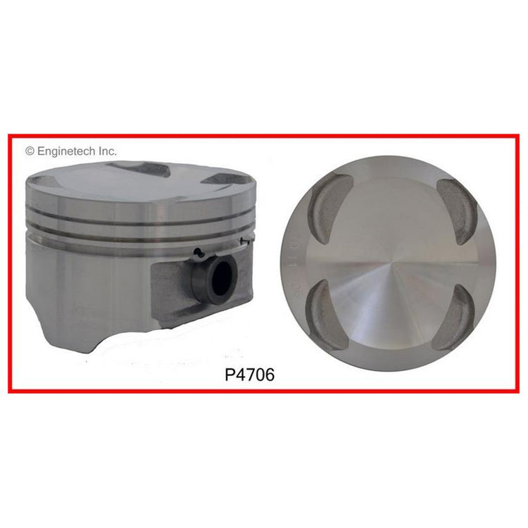 Enginetech P4706(4).75 Engine Piston Set Without Rings for Mazda 626 (1993-2002)